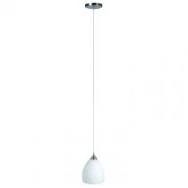 Single Bell Ceiling Mount Pendant Chrome, White 100W QH5016 Superlux