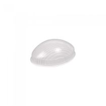 Small Oval Bulkhead and Bollard Shade White QJ1000 Superlux