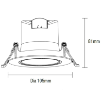 TLRG3459MD, Recessed Downlight, Martec Lighting Products, Rex Series