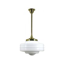 Standard 1 Light 3/4" Rod Set Pendant - 14" Detroit - Polished Brass