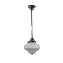 Standard 1/2" 1 Light Rod Set Pendant - 9" Derby / Chrome