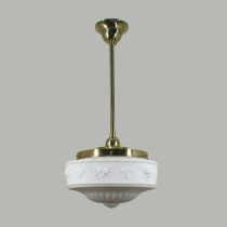 1 Light Standard Rod Set Pendant - 11" Senator / Polished Brass