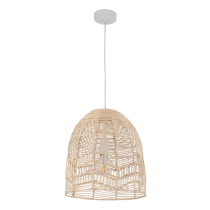 ROTA Natural Rattan Ellipse Pendant Light ROTA1