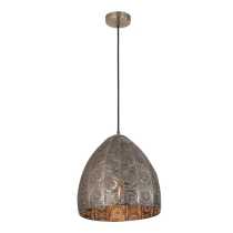 SARI Ellipse Aged Brass Steel Ombre Pendant Light SARI1