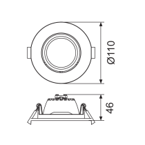 Celeste Gimbal Downlight- 172008A