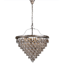 Cascade 10 Light Crystal Chandelier Bronze 1000094