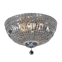 Classique Large 6 Light Flush to Ceiling Light, Chrome 1000114