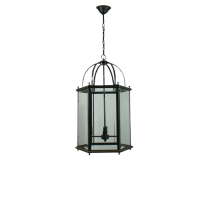 Classique Large 5 Light Flush to Ceiling Light, Chrome 1000115