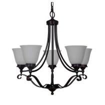 Classique Large 5 Light Flush to Ceiling Light, Chrome 1000115