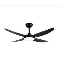 AMARI 52" DC 4 BLADES CEILING FAN 24W DIM CCT LED - BLACK - 21721/05