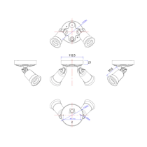 SEC Surface Mounted LED PAR30 Security Lights PAR3001