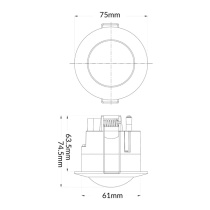 Infrared Recessed Motion Sensors SENS003