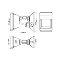 Adjustable Infrared Surface Mounted Motion Sensors sens007