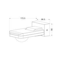 Adjustable Infrared Surface Mounted Motion Sensors sens009