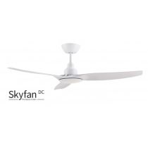 SKYFAN1300mm Intelligent Energy Saving DC 3 Blade Ceiling fan Slimline 5 step dimmable 20 watt light kit LCD Remote Control included SKY1303WHC2-L