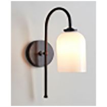 ARLINGTON WALL LIGHT MATT BLACK / OPAL - SL63311BK