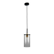 RAYMONT SINGLE PENDANT MATT BLACK / CLEAR - SL63401BK