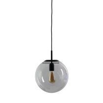 NEWTON.30 Black Matt Black and Clear Glass Pendant - SL64430BK