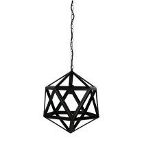 GEO 1 Geometric Single Pendant Matt Black - SL64531BK