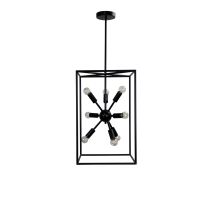 GEORGETOWN.35 Designer Box Pendant with Exposed Globes - SL64813BK