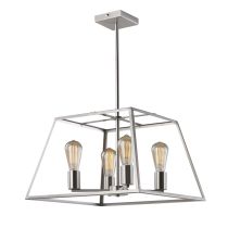 SOUTHPORT 48 Brushed Chrome 4 Light Pendant - SL66904BC