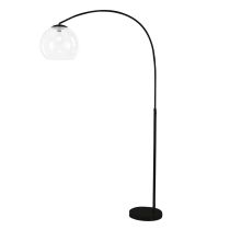 OVER Black Large Arc Lamp with Acrylic Shade - SL91207BK