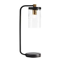 RAYMONT TABLE LAMP MATT BLACK / CLEAR - SL93401BK