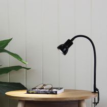 SCOPE Black Adjustable Gooseneck Clamp Lamp Black - SL98431BK