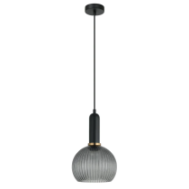 VINTAJ Wine Glass Shape Ribbed Glass Pendant Lights VINTAJ1