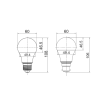 LED Smart Dimmable Tri-CCT+RGB GLS Globes ES SMTGLS1