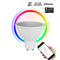 LED Smart Dimmable RGB+Tri-CCT GU10 Globe SMTGU101