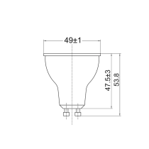 LED Smart Dimmable RGB+Tri-CCT GU10 Globe SMTGU101