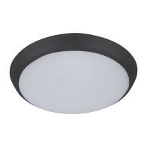 Solar 15 Watt Slimline Dimmable Round LED Ceiling Light Black / Tri Colour - 20939	