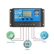 20Amp 12V/24V Solar Panel Regulator Charge Controller Battery Dual USB - SOLREG20A12/24VDC