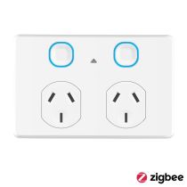 MERCATOR SMART DOUBLE POWER POINT WHITE ZIGBEE