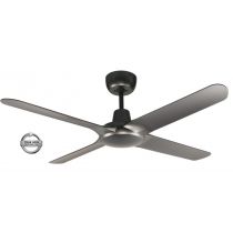 SPYDA - 56"/1400mm Fully Moulded PC Composite 4 Blade Ceiling Fan in Titanium - Indoor/Outdoor/Coastal (not light adaptable)  - SPY1424TI