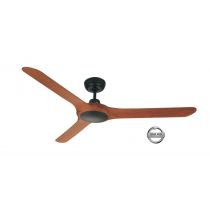 SPYDA - 62"/1570mm Fully Moulded PC Composite 3 Blade Ceiling Fan in Teak - Indoor/Outdoor/Coastal (not light adaptable)  - SPY1573NTK