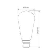 ST64 Bayonet Cap B22 25w Carbon filament