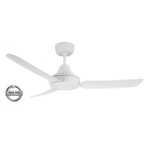 STANZA - 48"/1220mm Glass Fibre Composite 3 Blade Ceiling Fan - White - Indoor/Covered Outdoor  - STA1203WH