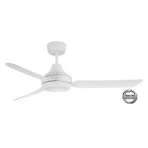 STANZA - 56"/1400mm Glass Fibre Composite 3 Blade Ceiling Fan with 20W LED Light - White - Indoor/Covered Outdoor  - STA1403WHLED