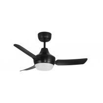 STANZA - 36" 3 Blade Ceiling Fan - Black - With B22 Lamp holder Indoor Covered Outdoor - STA903BL-L