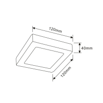 Dimmable Surface Mounted Oyster Lights SURFACE7D