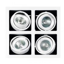 MR16 Quardruple Gimble Frame Downlight White 35W SV-GMR4-WH Superlux