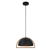  SING SERIES INFRONT PENDENT ES 60W Black Iron + Wood SWING4 Cla lighting