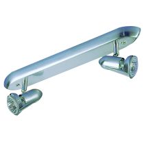 GU10 Double Bar Spotlight Satin Chrome 50W SZ-B2-SC Superlux