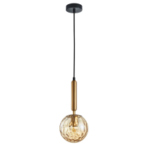 Interior Bronze Amber Spherical Glass Pendant Lights TRATTINO1