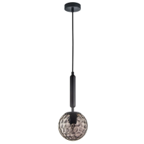 Interior Smokey Black Spherical Glass Pendant Lights TRATTINO2