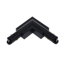 Track Connector L-piece Black Left TRK1BLCON3L