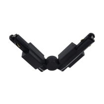 Track Connector Elbow Connector Black Left TRK1BLCON6L