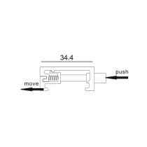 4 Wire 3 Circuit Track Ceiling Kits white TRK3WHCEILKIT1